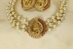 Cute Radhakrishna Pearl Choker (