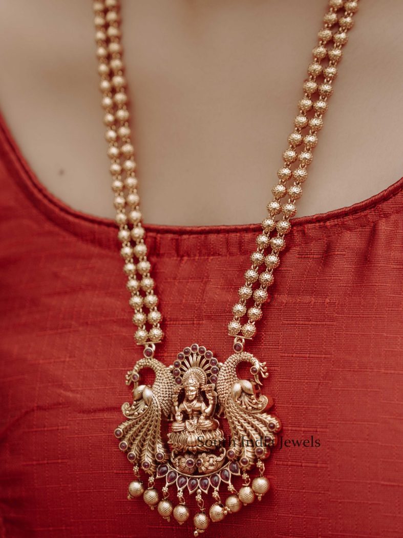 Dazzling Lakshmi Gold Beaded Haram