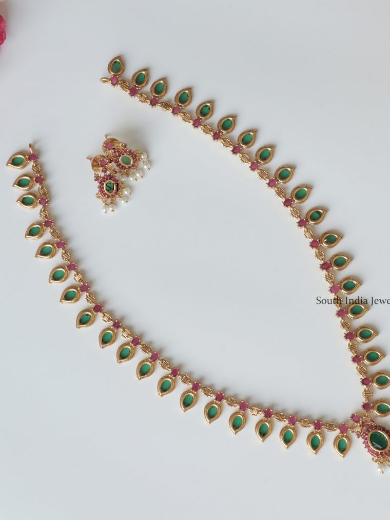 Dazzling Long Barkha Necklace (1)