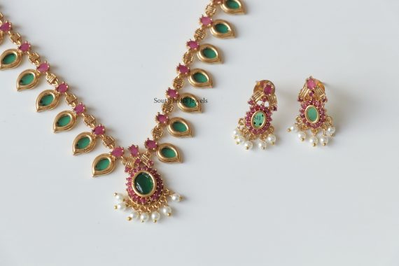 Dazzling Long Barkha Necklace (1)