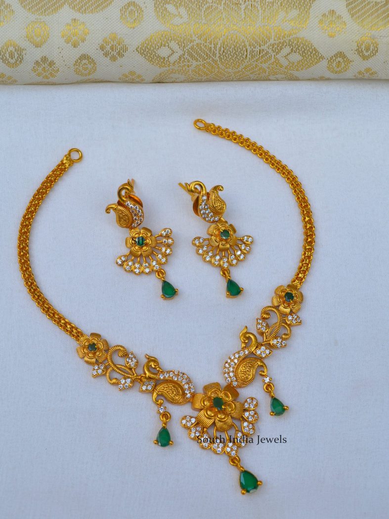 Elegant Peacock Design Necklace