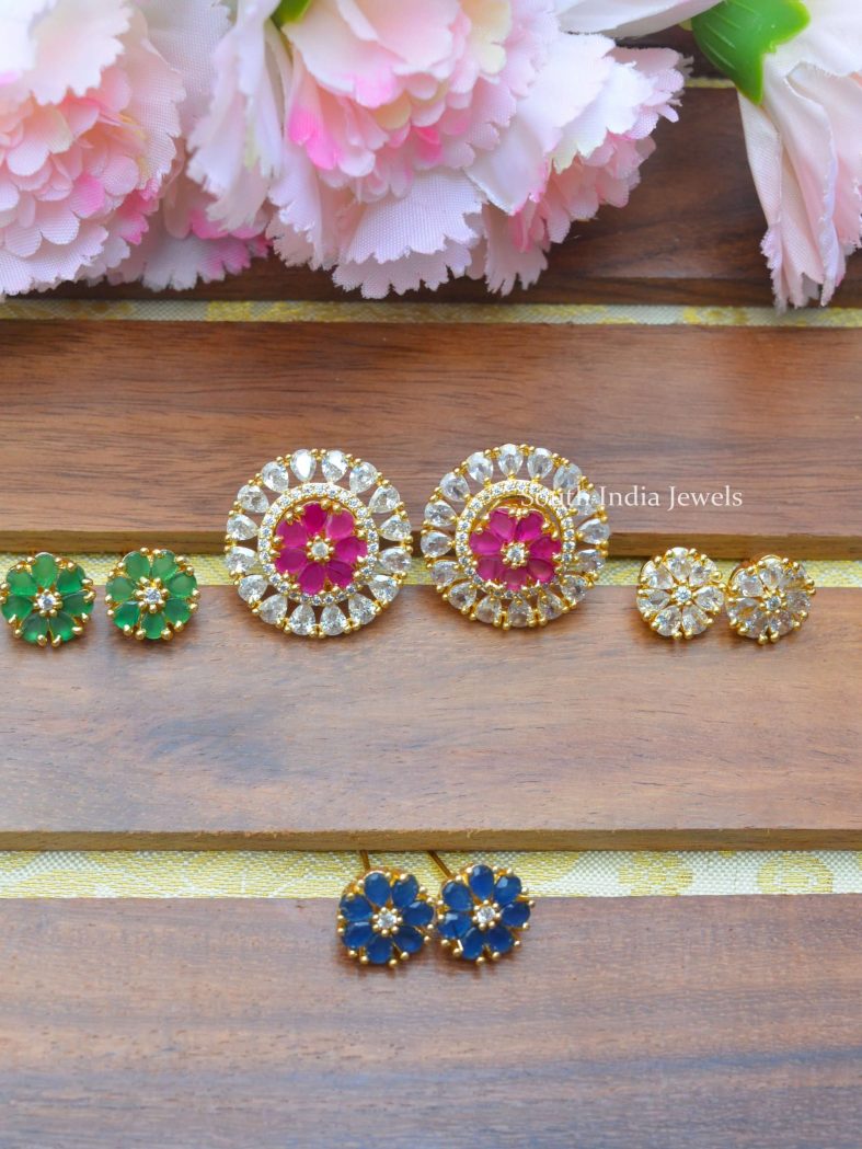 Lovely Color Changable Stones Earrings