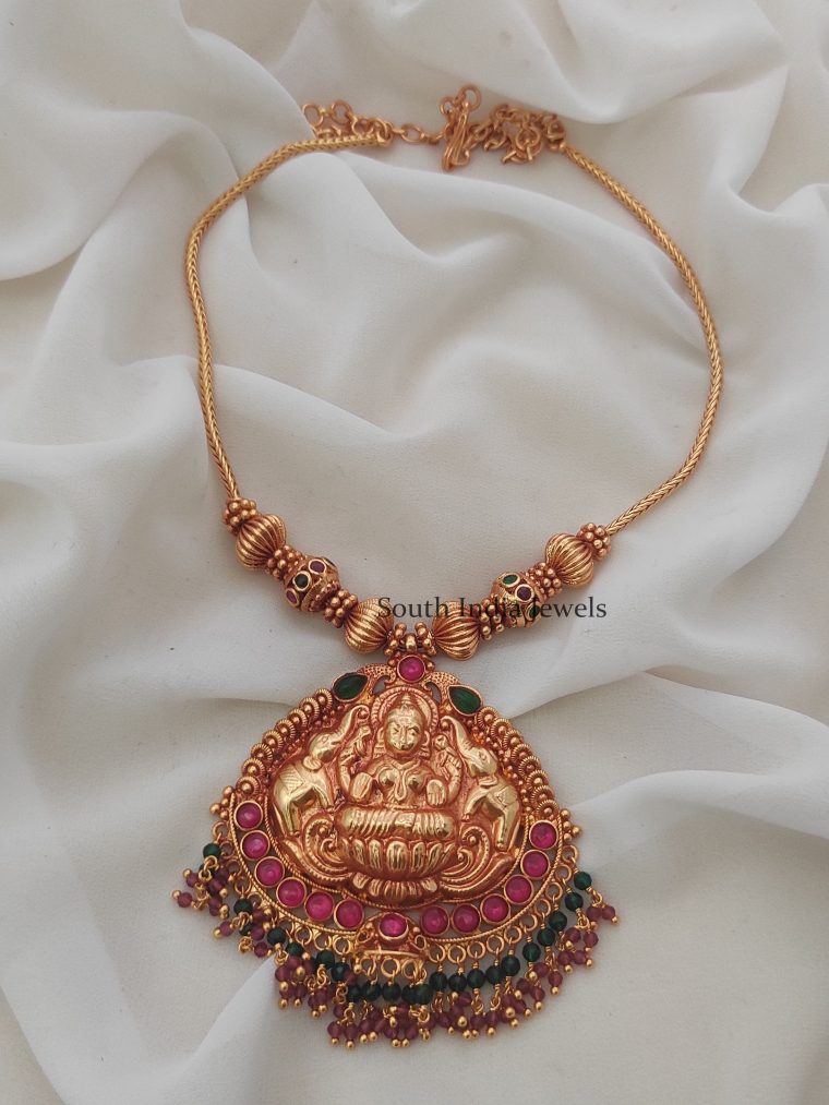 Rich Gajalakshmi Design Necklace
