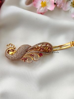 Rich Peacock Design Hair Clip