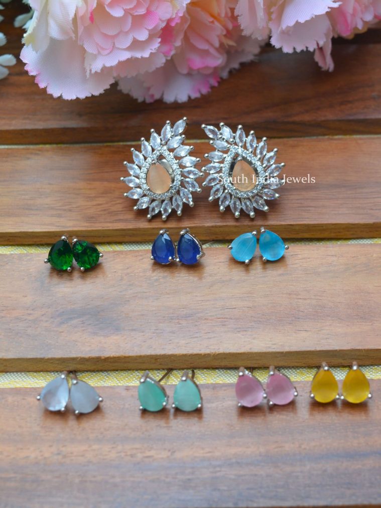 Royal Color Changable Stones Earrings