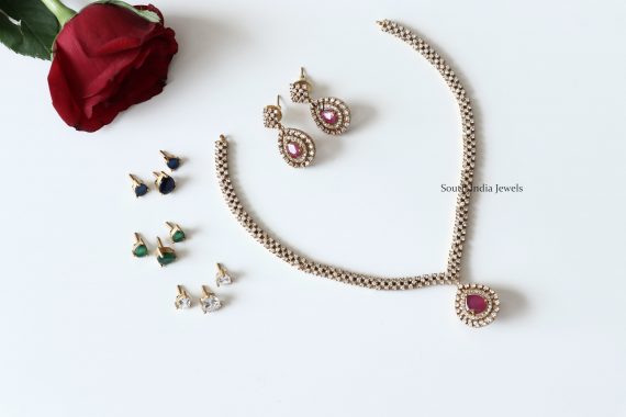 Simple Chhaya AD Necklace