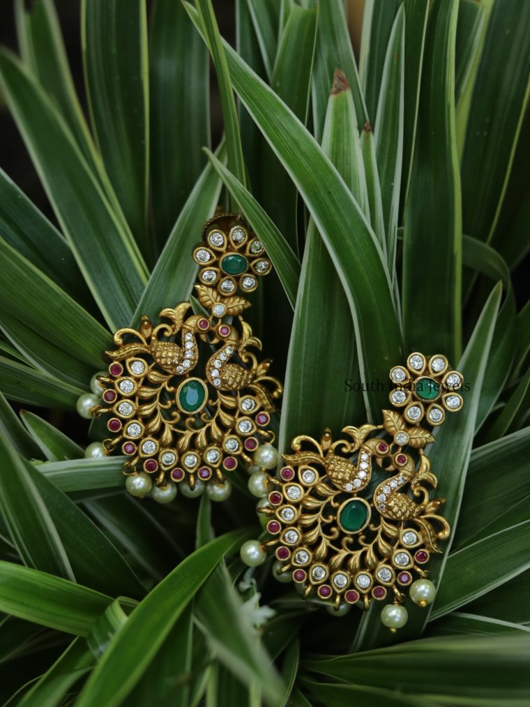 Stunning Dual Peacock Earrings