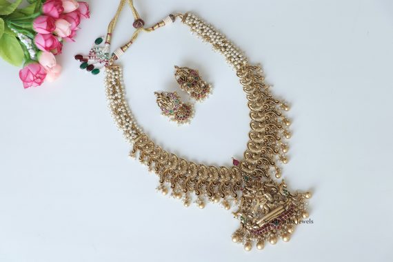 Traditional Krishna Mayura Necklace