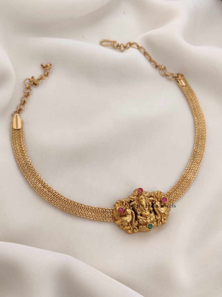 Trendy Ganesha Peacock Necklace