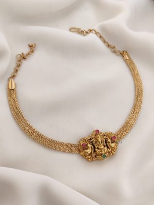 Trendy Ganesha Peacock Necklace