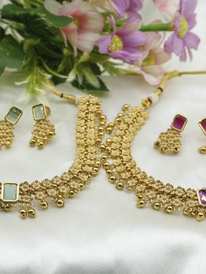 Trendy Stone Studded Necklace