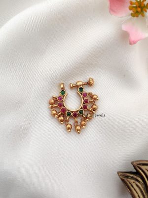 Beautiful AD Stones Nose Pin