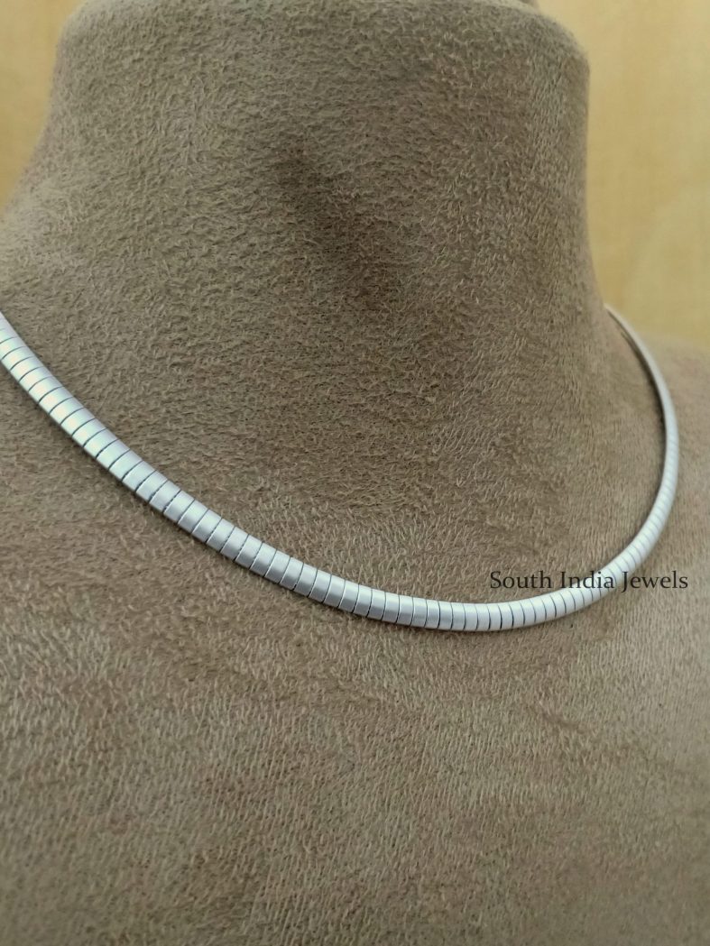 Matte Silver Finish Chain