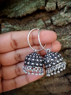 Unique Hook Design Jhumkas