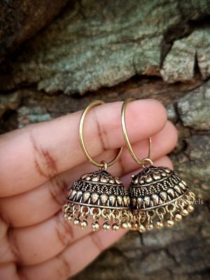 Unique Hook Design Jhumkas