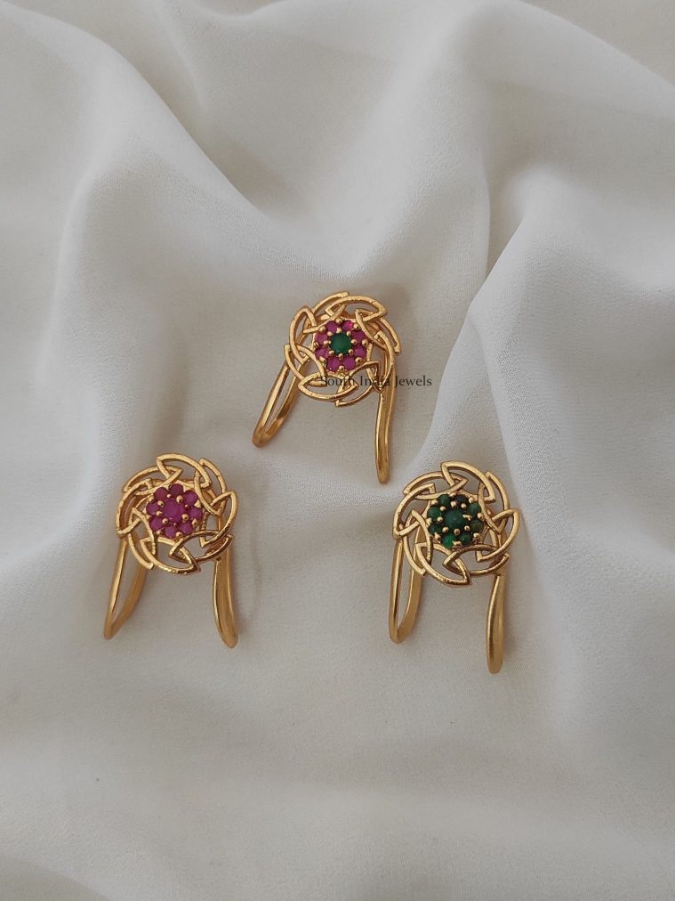 Elegant Floral Design Finger Rings