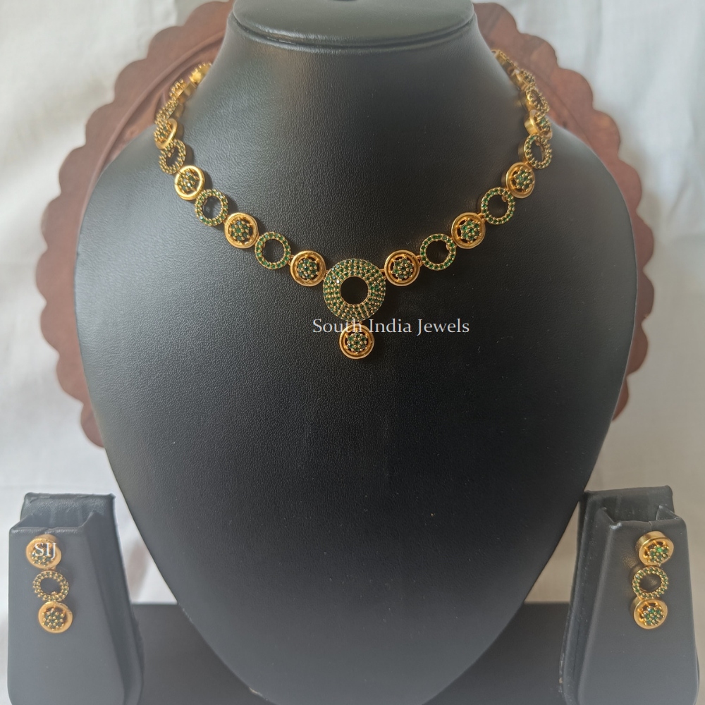 AD Green Stones Necklace