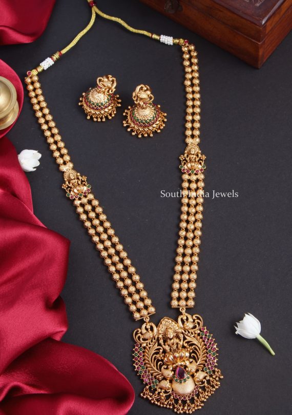 Antique Beaded Lakshmi Haram-South India Jewels- Online shop