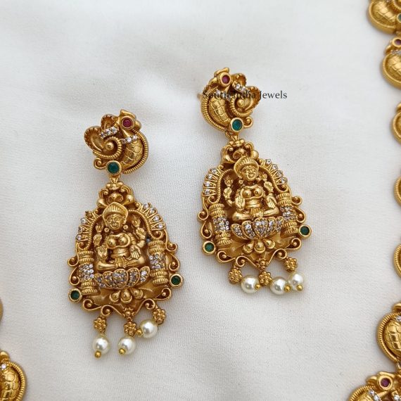 Lakshmi & Peacock Haram- South India Jewels Online shop
