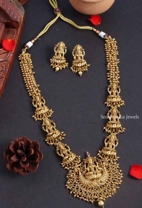 Bridal Antique Lakshmi Haram-South India Jewels- Online shop