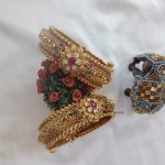 Cute Antique Stones Bangles (2)