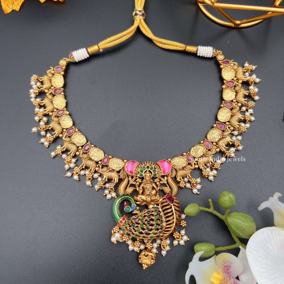 Cute Lakshmi Design Necklace (3)