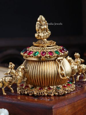 Elegant Lakshmi Kumkum Box