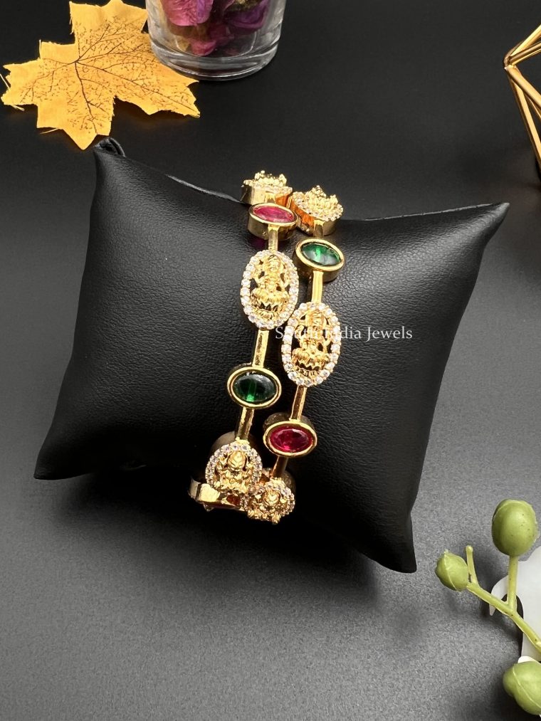 Elegant Lakshmi Multi Stones Bangles