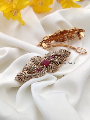 Elegant Leaf Design Hair Clip