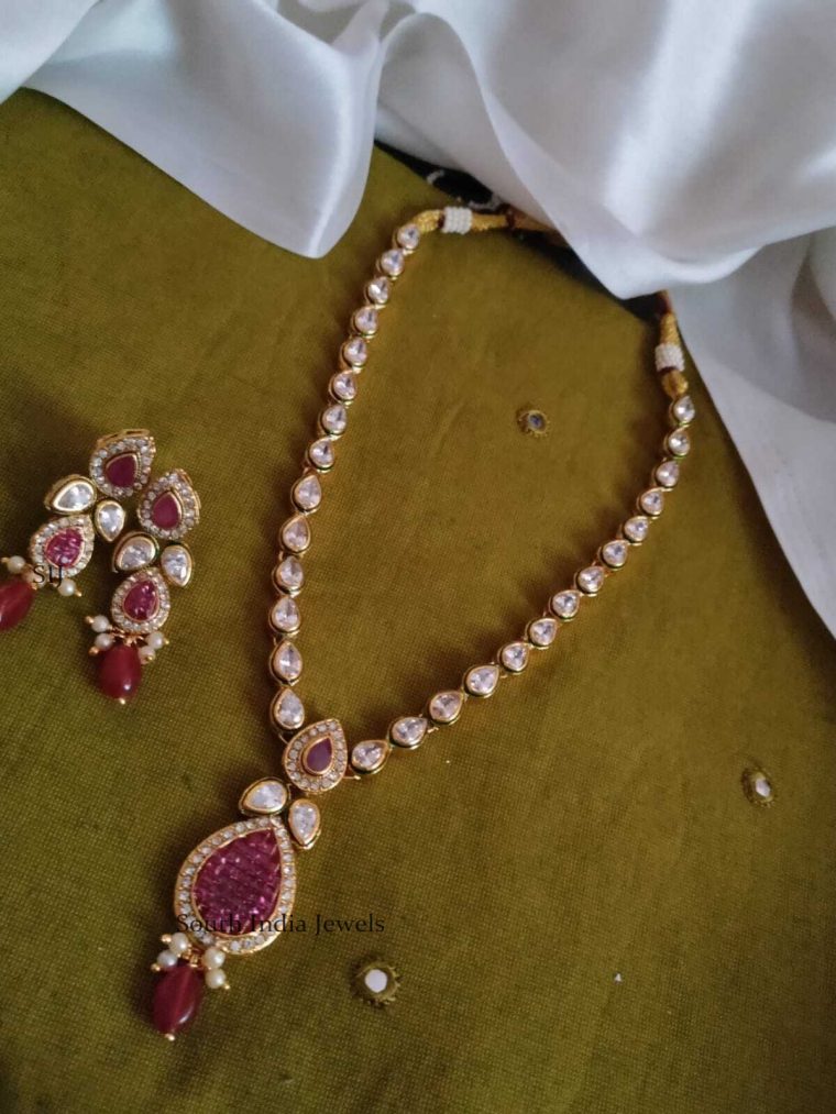 Gorgeous Ruby Kundan Necklace