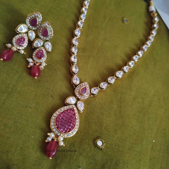 Gorgeous Ruby Kundan Necklace