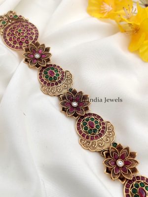 Gorgeous and attractive Floral Kemp stone Jadai Billai