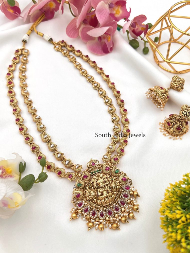 Lakshmi Peacock Design Haram (2)