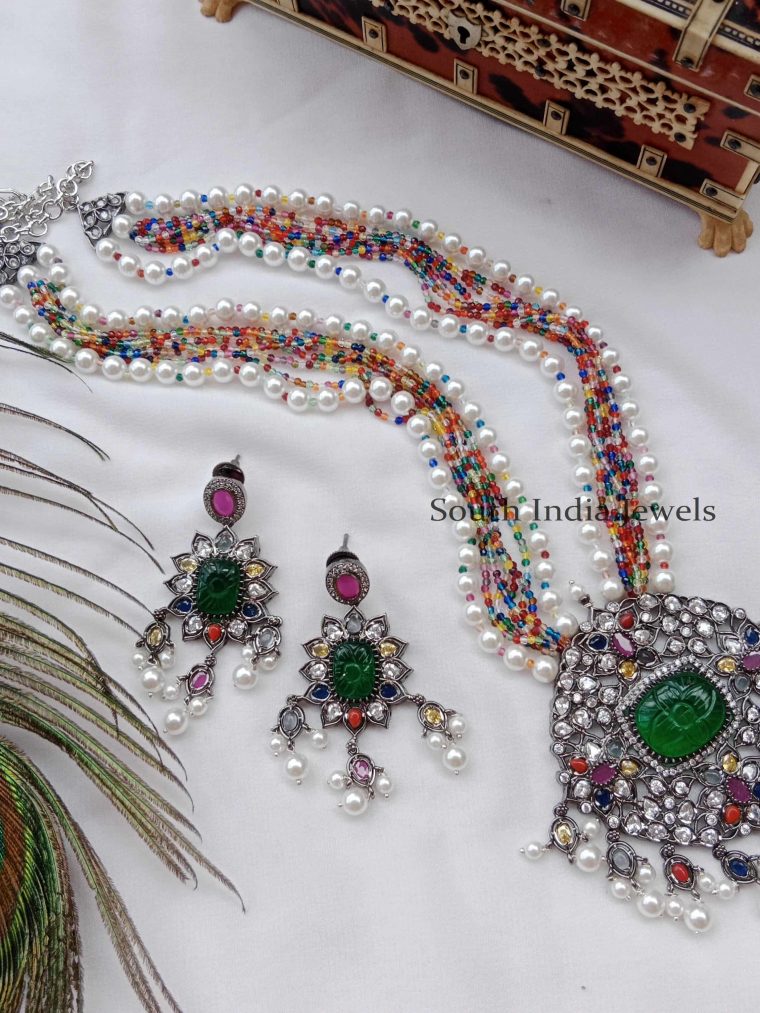 Multicolor Victorian Beads Haram