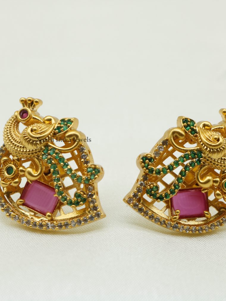 Peacock Design Kemp Earrings