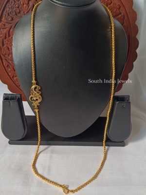 Peacock Design Mugappu Chain (