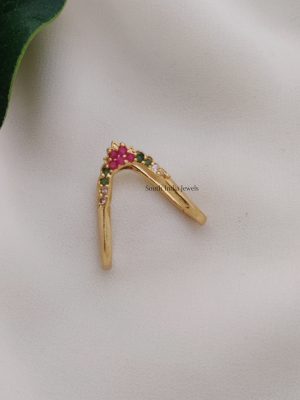 Rich AD Stones Finger Ring
