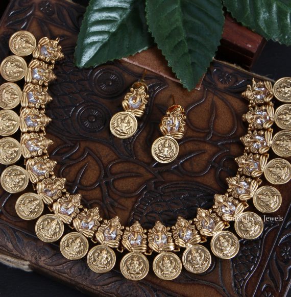 Royal Ganesha Lakshmi Coin Necklace (2)