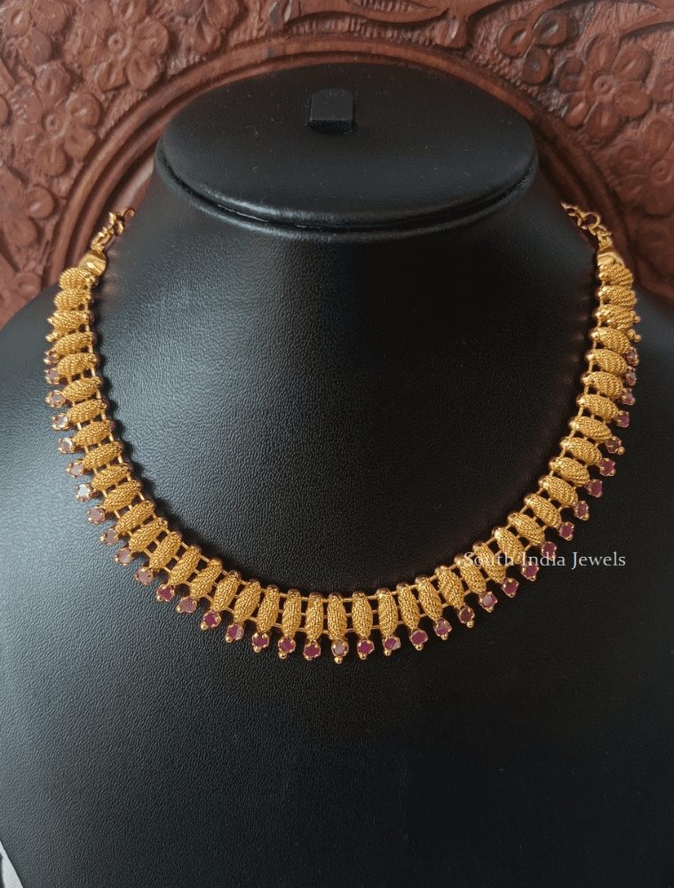 Stunning Pink Stones Necklace