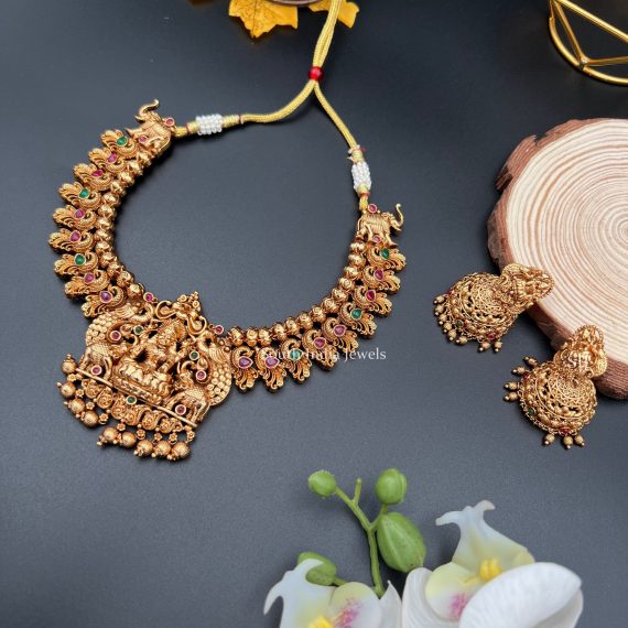 Traditional Lakshmi Design Necklace (2)