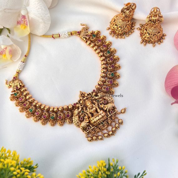 Traditional Lakshmi Design Necklace (4)