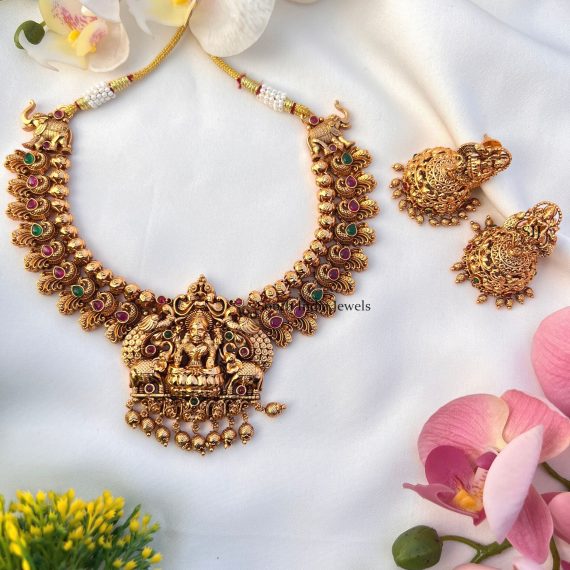 Traditional Lakshmi Design Necklace