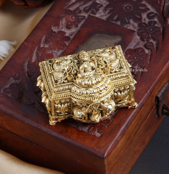 Trendy Antique Lakshmi Kumkum Box (