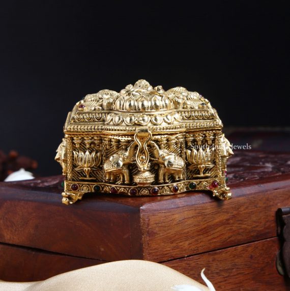 Trendy Antique Lakshmi Kumkum Box (