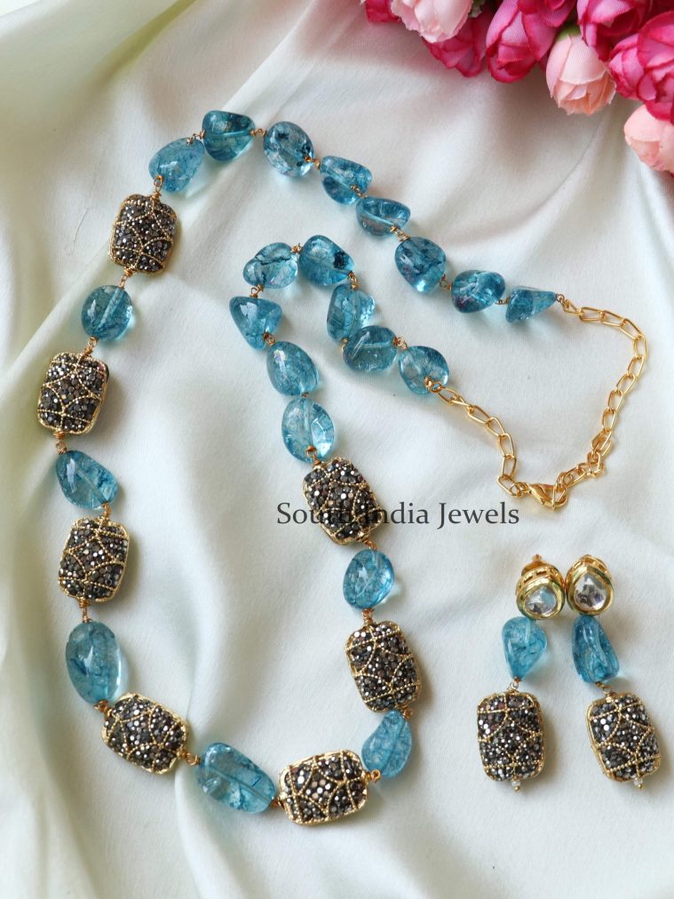 Amazing Aquamarine Stone Mala