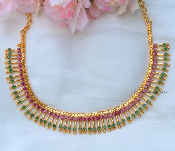 Awesome Ruby Emerald Necklace
