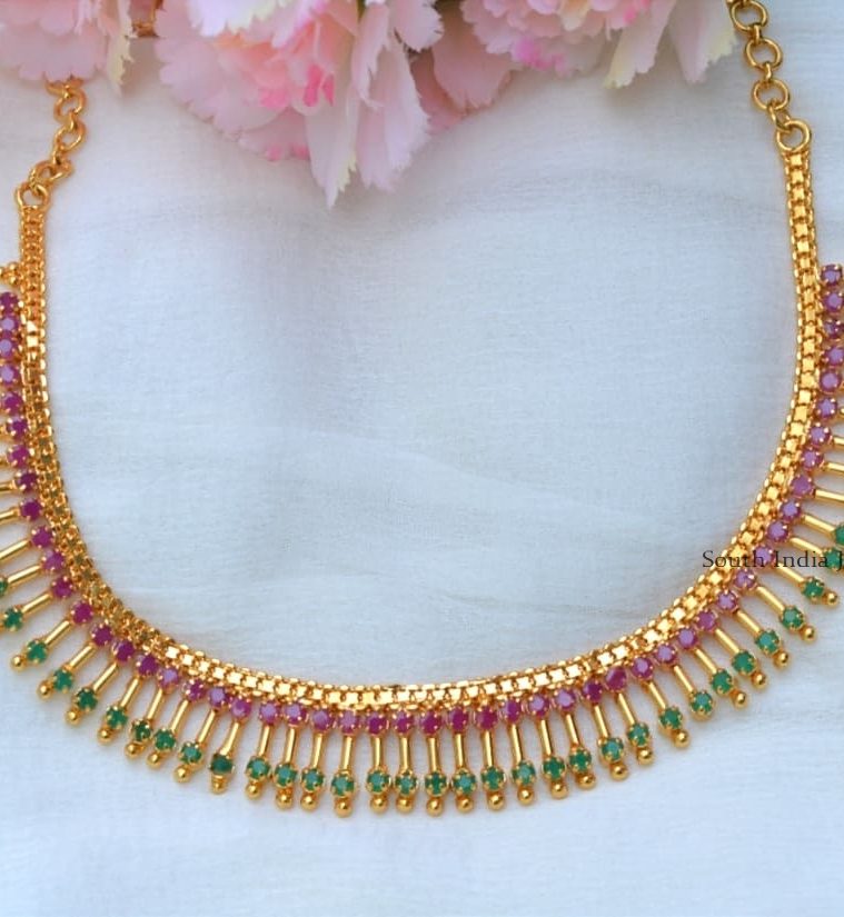 Awesome Ruby Emerald Necklace