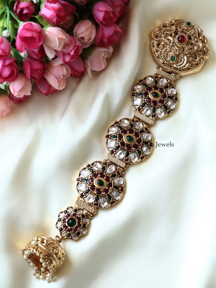 Bhanumati Kundan Stones Hair Accessory