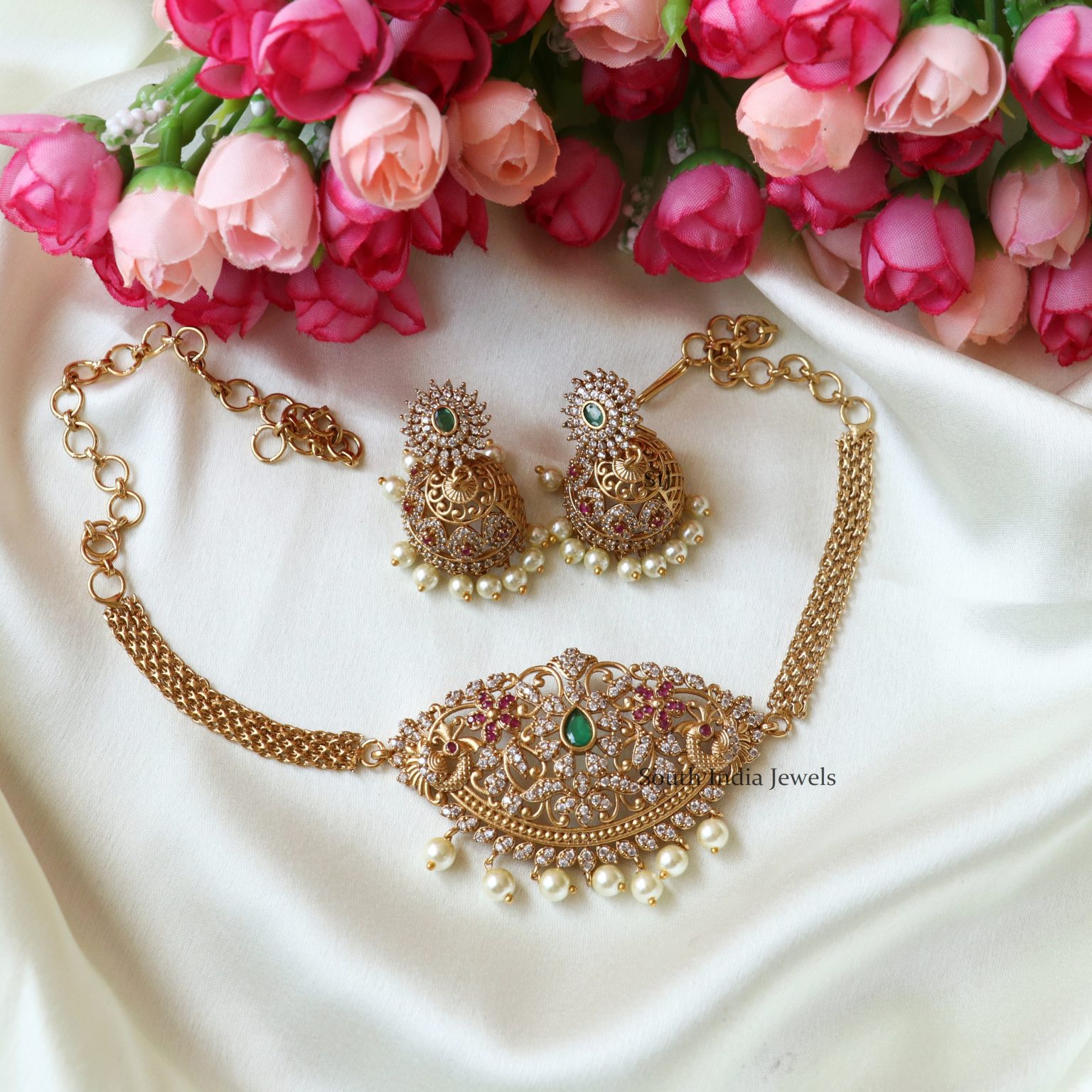 Dazzling Dakshika AD Choker-Dazzling Dakshika AD Choker