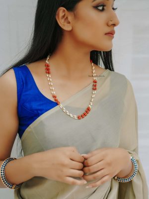 Dazzling Pearls Ruby Chain (2)